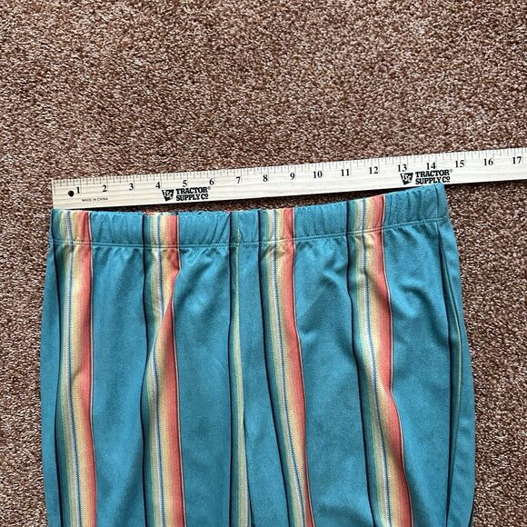 Fashion Express Pants Women’s Lg Super Flare Striped NWOT Western Boho - Picture 5 of 8